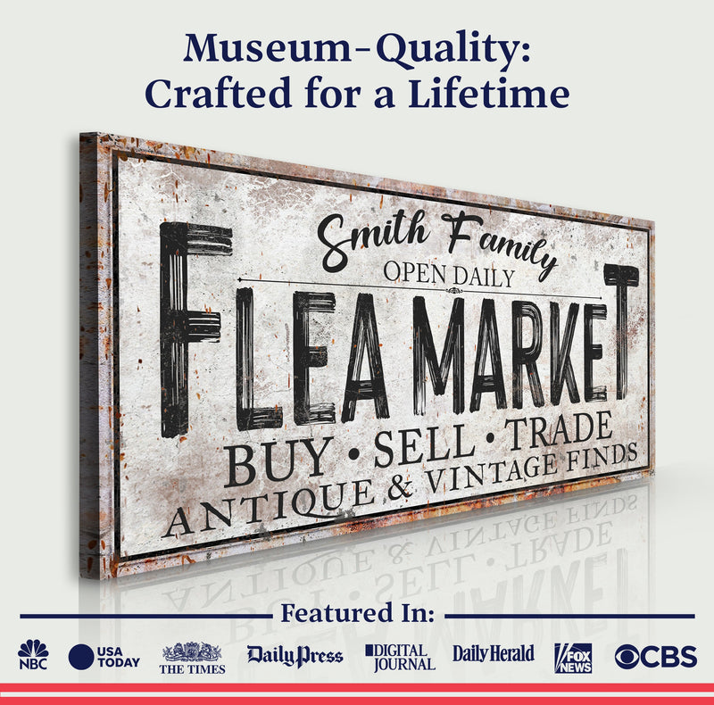 Family Flea Market Sign