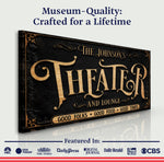 Personalized Theater Sign III
