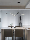 Minimalistic Pendant LED Linear Chandelier for Kitchen, Dining Room