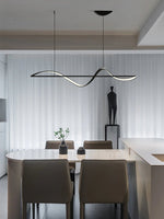 Minimalistic Pendant LED Linear Chandelier for Kitchen, Dining Room