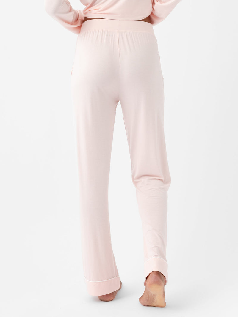 Women's Stretch-Knit Long Sleeve Bamboo Pajama Set