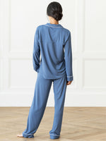 Women's Stretch-Knit Long Sleeve Bamboo Pajama Set