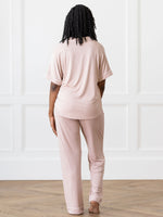 Women's Stretch-Knit Short Sleeve & Pant Bamboo Pajama Set