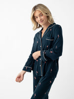 Women's Stretch-Knit Long Sleeve Bamboo Pajama Set
