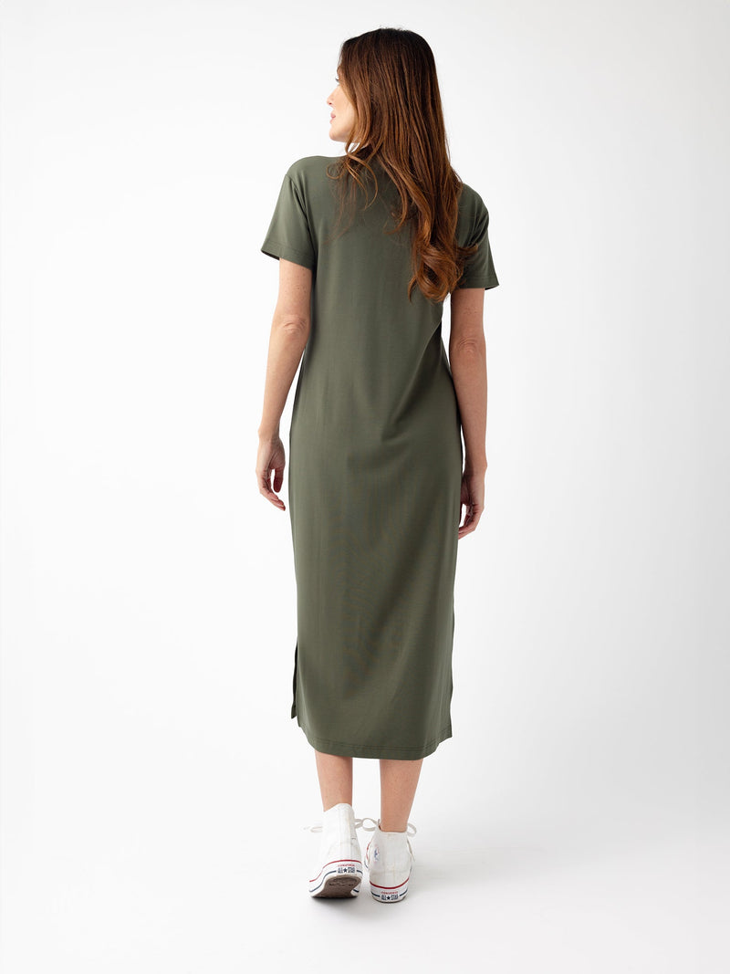 Women's Brushed Bamboo Midi Dress