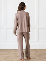 Women's Stretch-Knit Long Sleeve Bamboo Pajama Set