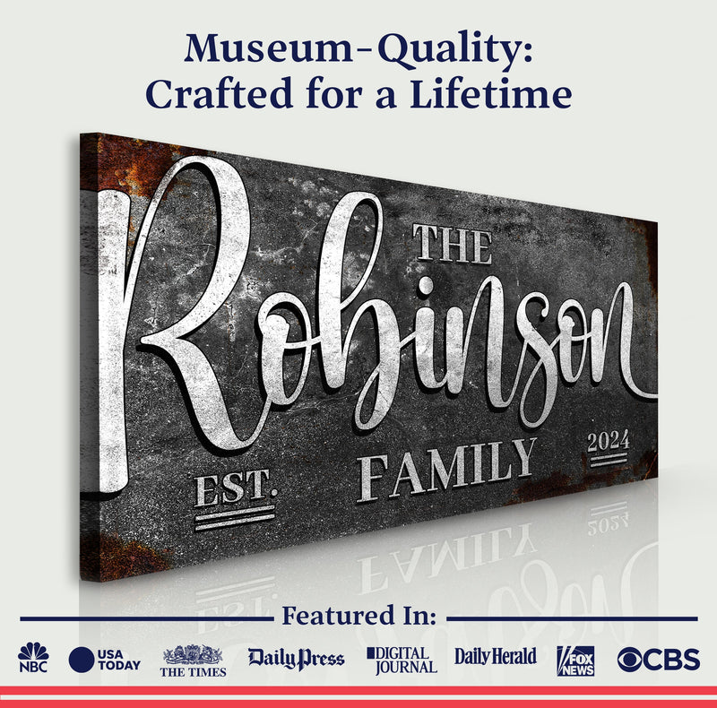 Personalized Family Sign