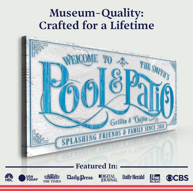 Personalized Pool & Patio Sign III