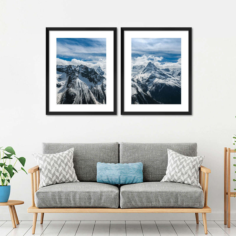 Snow Mountain Peaks Wall Art
