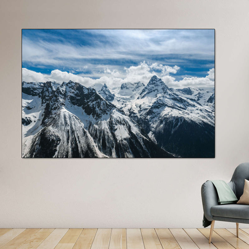 Snow Mountain Peaks Wall Art
