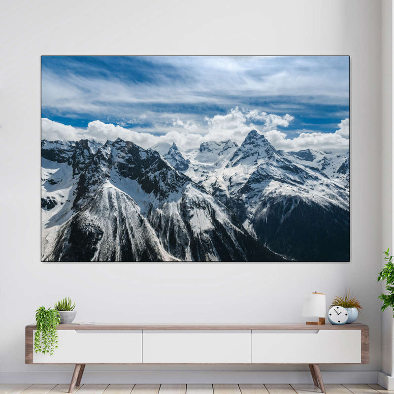 Snow Mountain Peaks Wall Art