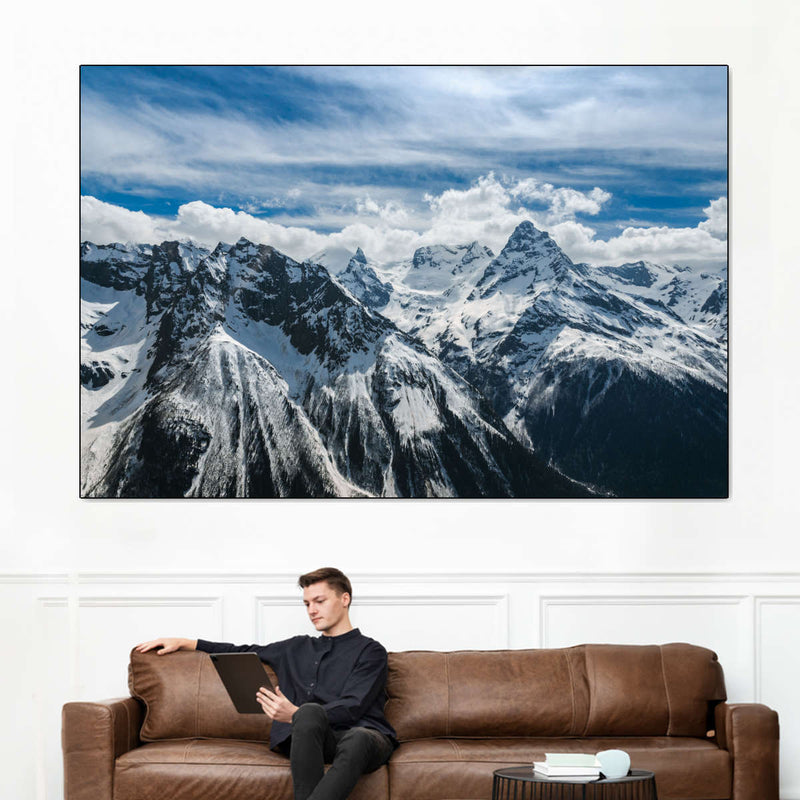 Snow Mountain Peaks Wall Art
