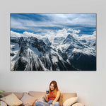 Snow Mountain Peaks Wall Art