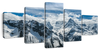 Snow Mountain Peaks Wall Art