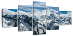 Snow Mountain Peaks Wall Art