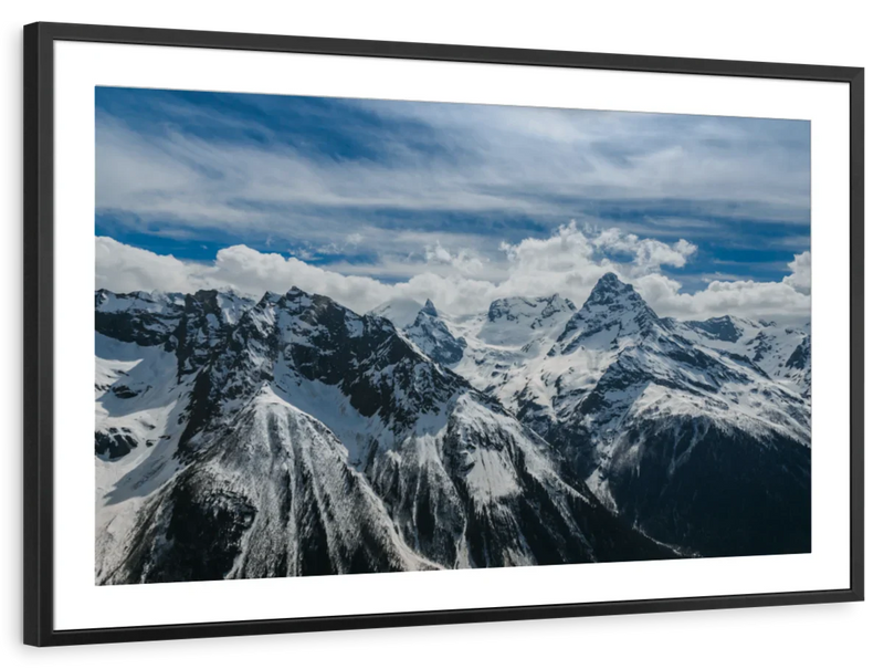 Snow Mountain Peaks Wall Art