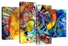 Stained Glass Abstract Figure Wall Art