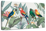 Tropical Safari Parrots Wall Art