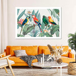 Tropical Safari Parrots Wall Art