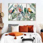 Tropical Safari Parrots Wall Art
