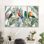 Tropical Safari Parrots Wall Art