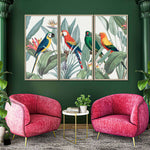 Tropical Safari Parrots Wall Art