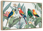 Tropical Safari Parrots Wall Art