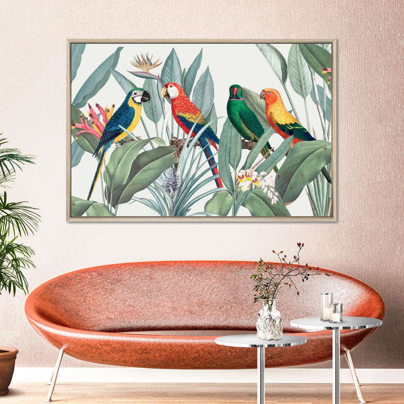 Tropical Safari Parrots Wall Art