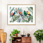 Tropical Safari Parrots Wall Art