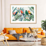 Tropical Safari Parrots Wall Art