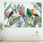 Tropical Safari Parrots Wall Art