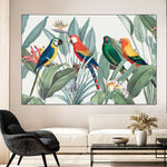 Tropical Safari Parrots Wall Art