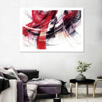 Red Motion Abstract Wall Art