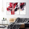 Red Motion Abstract Wall Art