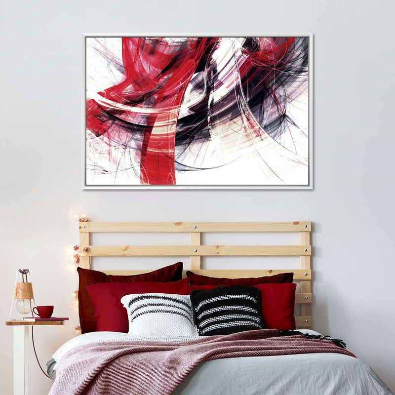 Red Motion Abstract Wall Art