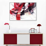 Red Motion Abstract Wall Art