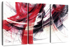 Red Motion Abstract Wall Art