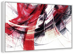 Red Motion Abstract Wall Art