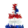 4th Of July Layered Tinsel Trees