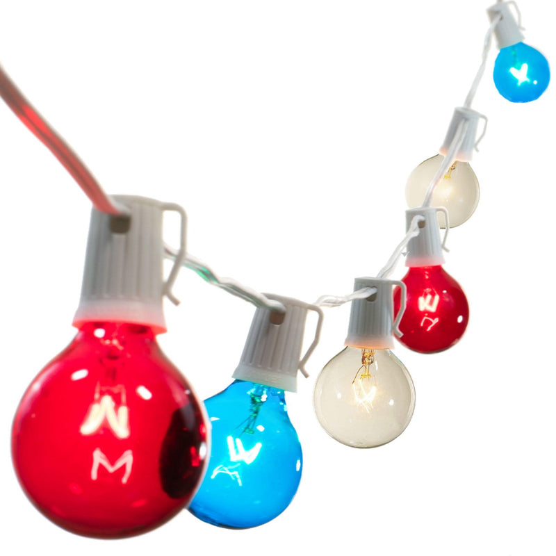 4th Of July Patio Light Set (With White Cord)