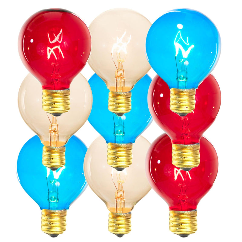 4th Of July Patio Light Set (With White Cord)