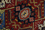 4x8 and Runner Hand Knotted Brown and Black Traditional Heriz Serapi Wool Area Rug