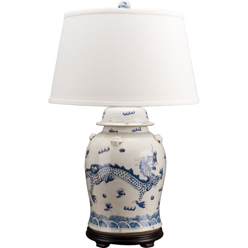 Lovecup Blue and White Dragon Lamp L199