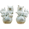 Lovecup Celadon Foo Dog-Pair L558