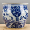 Lovecup Blue and White Fishbowl Porcelain Vase L574