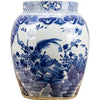 Lovecup Blue and White Double Layered Big Mouth Porcelain Vase L575