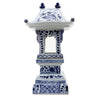 Lovecup Blue And White Porcelain Lantern With Base (2 Sections) L819