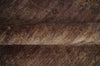 5.10x8.6 Hand Knotted Brown Overdyed Antique Finish Traditional Wool Rug | N34569