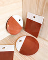 Casa Cubista Dipped Terracotta & White Rectangle Cheese Board