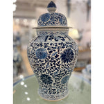 Lovecup Temple Jar Blue And White Floral L154